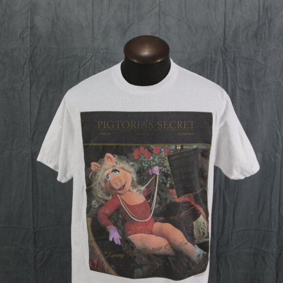 Vintage Muppets Shirt - Pigtoria Secret Miss Piggy - Men's XL - Picture 4 of 9